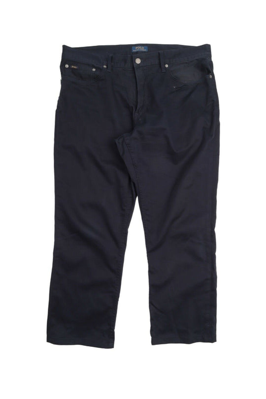 Men's POLO RALPH LAUREN Navy Cotton Straight 5 Pocket Pants Size 36