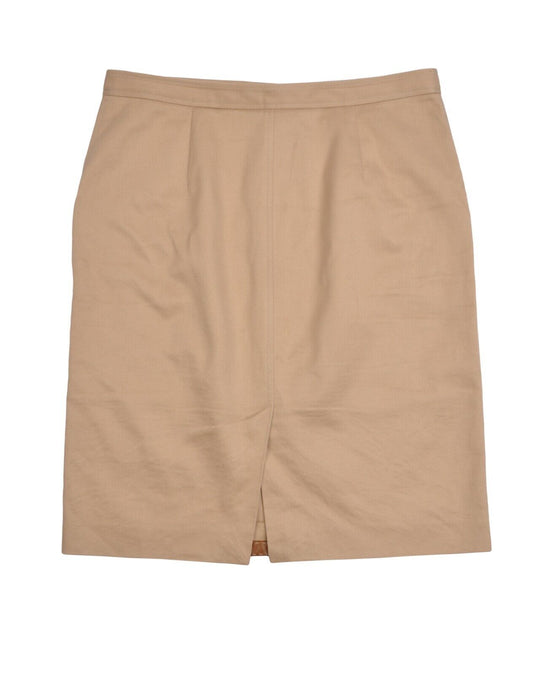 FENDI Beige Canvas Cotton Skirt Womens Size  46