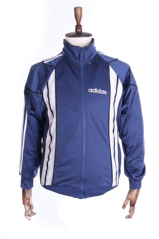 Men's ADIDAS Vintage Navy Blue Full Zip Sportswear Track Top Jacket Size 5 / 174