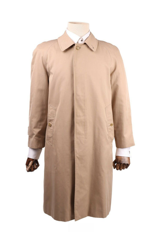 Men's Vintage BURBERRYS London Beige Short Trench Coat Size UK 36 / IT 46