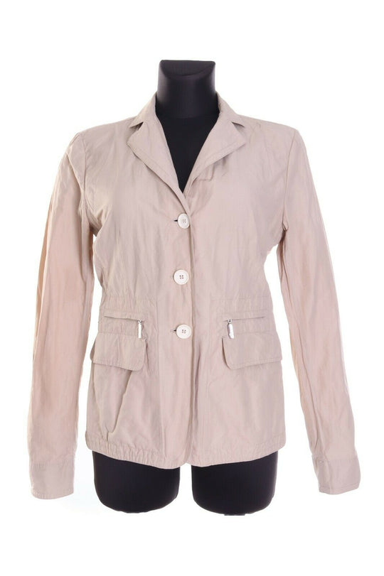 Women's MONCLER Beige Lightweight Multipocket Jacket Size 2