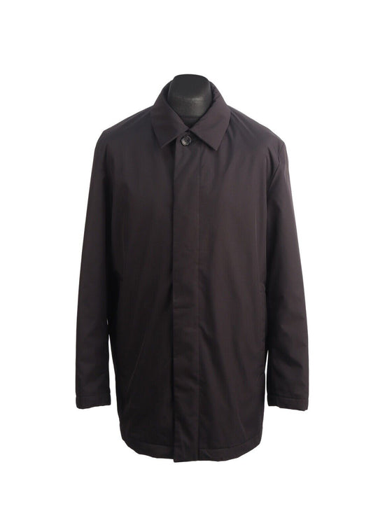 HUGO BOSS Coat Black Trench City Men's Coaty Jacket Size 48 / M