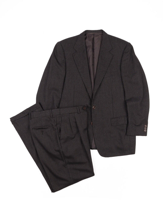 CERRUTI 1881 Couture Suit Brown Pure Cashmere Men's Size 52 IT / 42 US