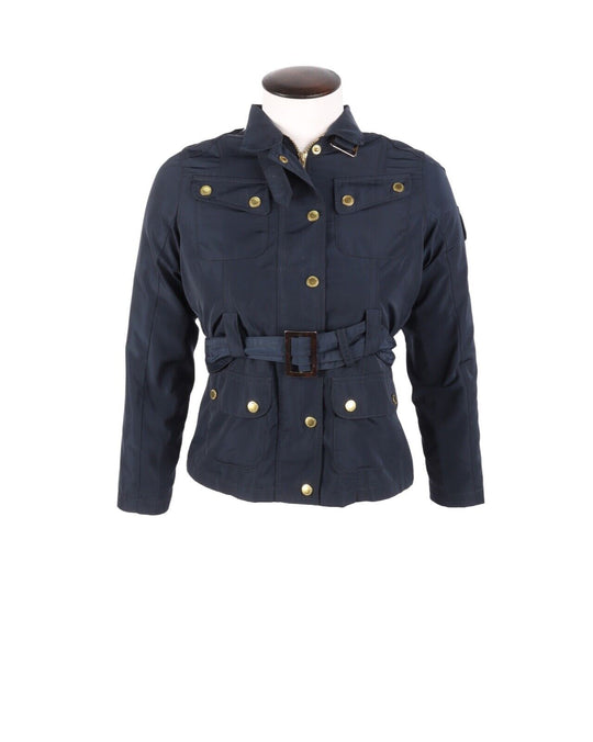 Women's  BARBOUR International Navy Blue Farleigh Casual Jacket Size M