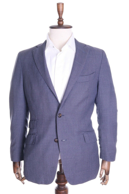 Men's SUITSUPPLY REDA Dark Blue 100% Wool Super 110's Jacket Blazer Size 50 R