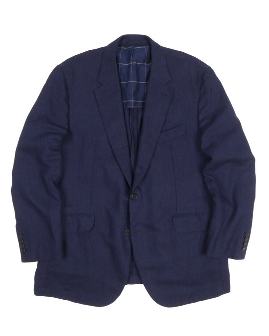 Men's HACKETT MAYFAIR Blue Loro Piana Cashmere Unlined Blazer Size 46 UK / 56 IT