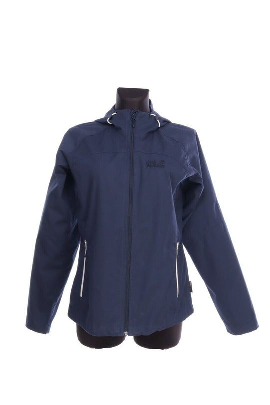 JACK WOLFSKIN Navy Outdoor Cotton Windbreaker Jacket Size M