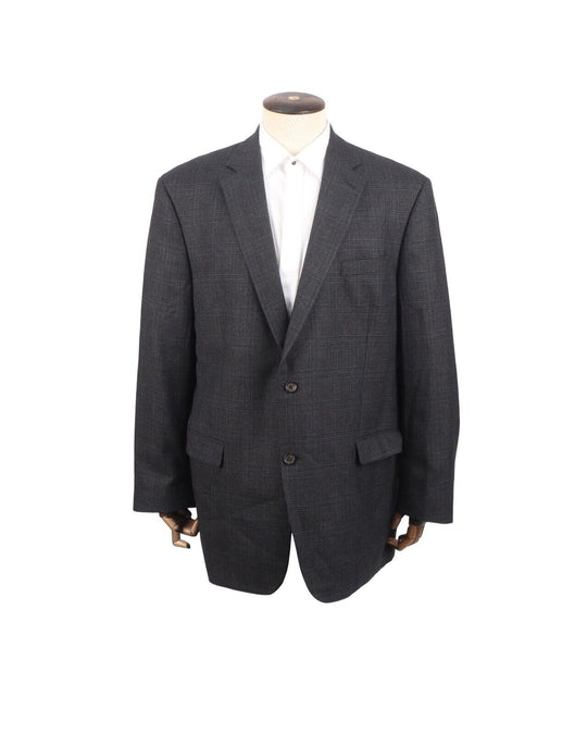 RALPH LAUREN Blazer Gray Check Wool Men's Sui Jacket Size 46 L
