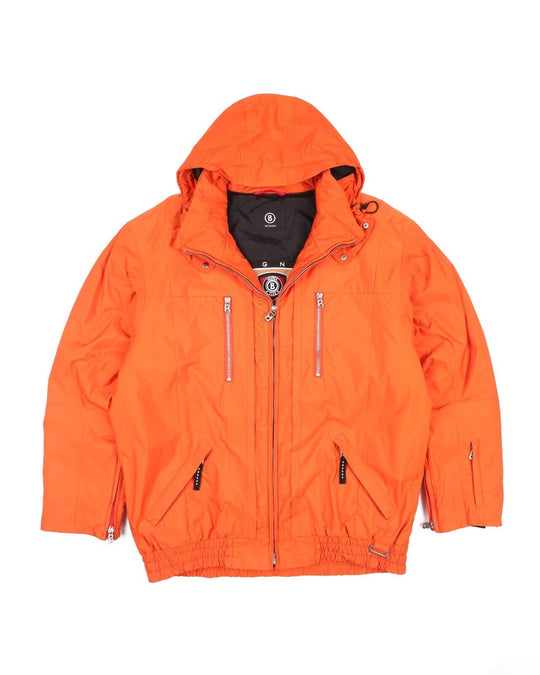 BOGNER Jacket Orange Nylon Outdoor Windbreaker Men's Ski Size US 42