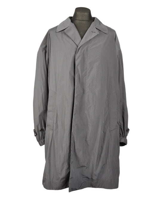 UNIQLO J+ JIL SANDER Coat Gray Nylon Long Oversized Men's Jacket Size M