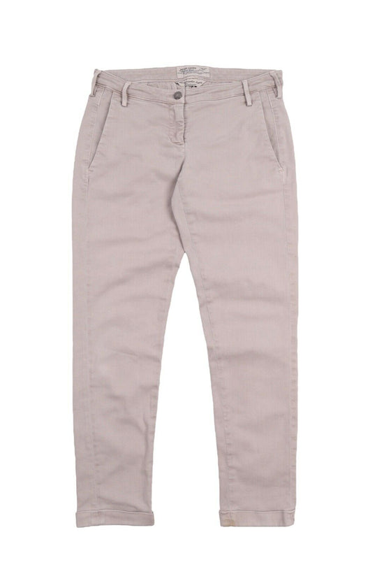 Women's JACOB COHEN Grey Faded Cotton Handmade Tailored Pants Size 27