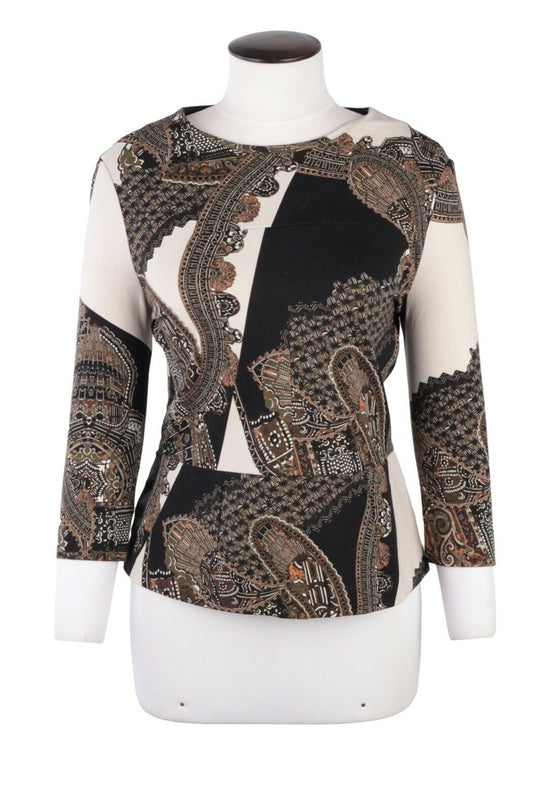 Women's ETRO Milano Paisley Print Pullover Blouse Size 44