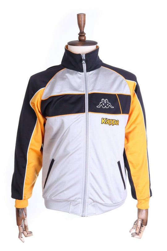 Men's KAPPA Vintage Grey Sportswear Track Top Jacket Size s