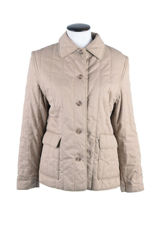 Women's AQUASCUTUM Ivory Convertible Button Front Jacket Vest Size s / M