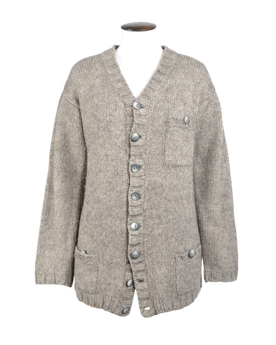 NORSE PROJECTS Cardigan Gray Wool Blend Button Front Womens Knit Sweater Medium