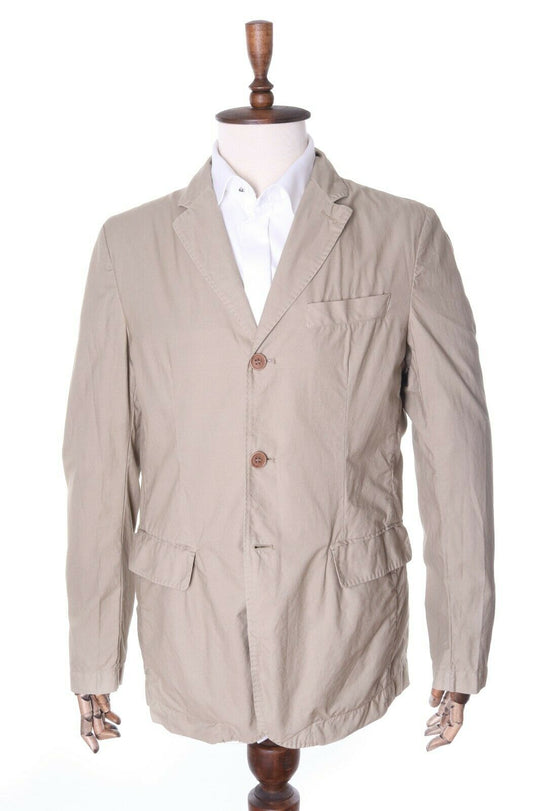 Men's C.P. COMPANY Beige 100% Cotton Blazer Jacket Size 52