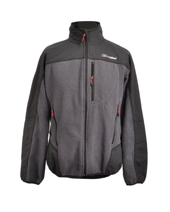 BERGHAUS Full Zip Grey Fleecel Men's Outdoor Jacket Size L
