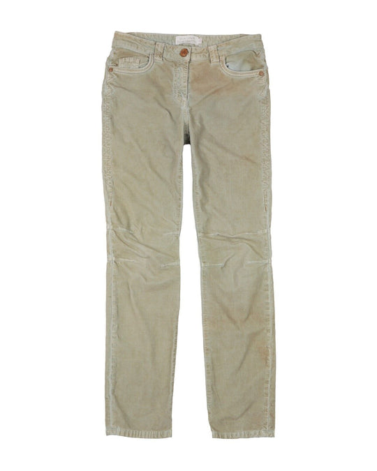 ELISA CAVALETTI Pants Green Dyed Cotton Womens Trousres Size ~ 38