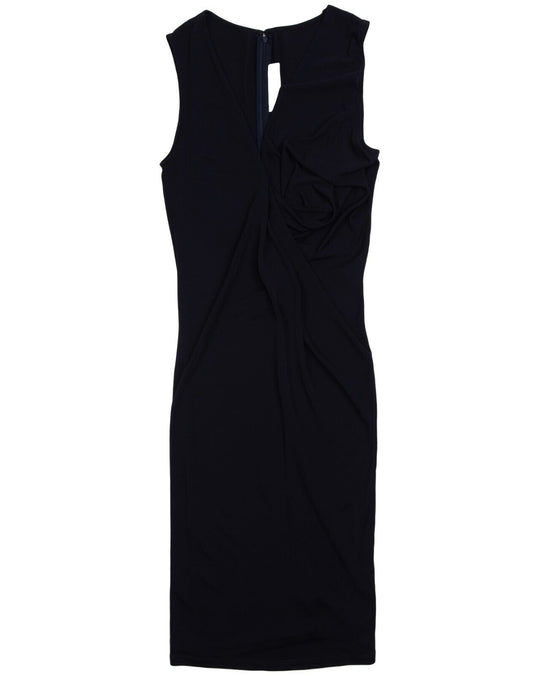 STELLA McCARTNEY Long Dress Navy Blue Viscose Womens Sleeveless Size 40 IT