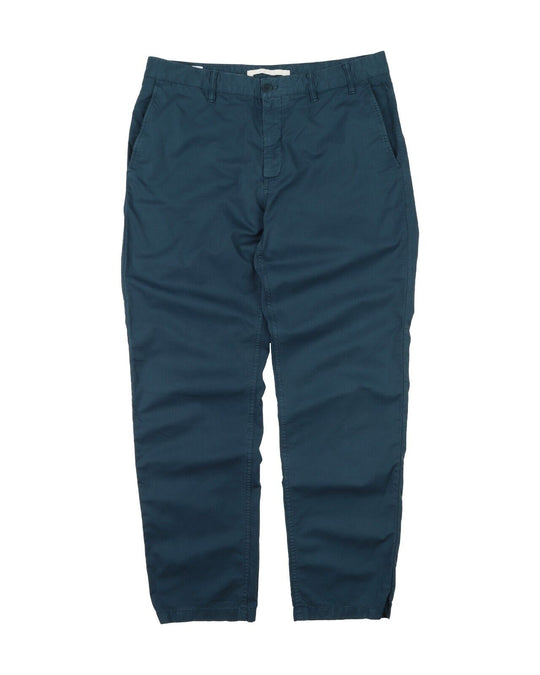 NORSE PROJECTS Aros Light Twill Pants Turquoise Cotton Mens Chino Size 34