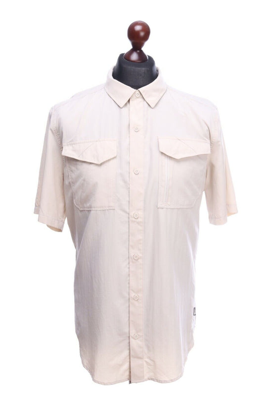 THE NORTH FACE Beige Short Sleeve Shirt Size L