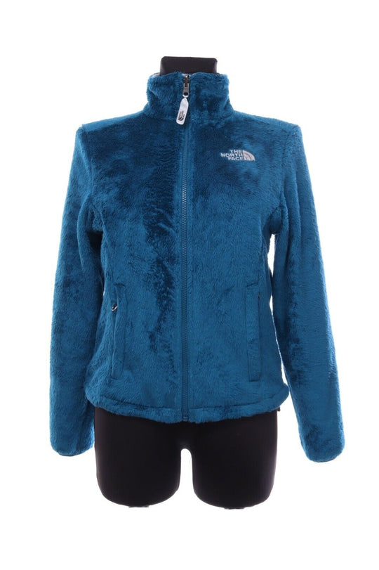 Women's THE NORTH FACE Blue Adjustable Deep Pile Fleece Jacket Size XS