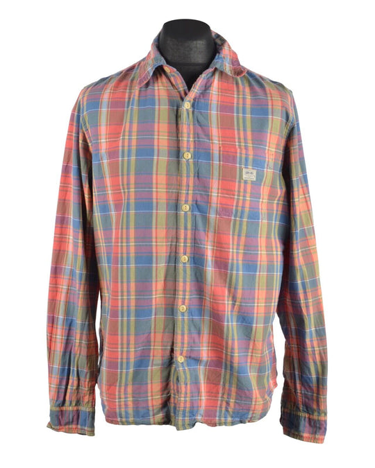 Men's Denim & Supply RALPH LAUREN Red Blue Check Shirt Size L