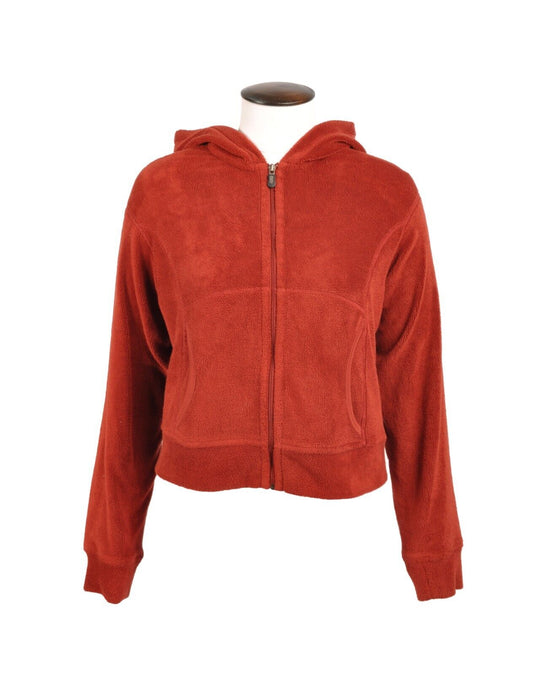 PATAGONIA Hoodie Red Orange Full Zip Pile Fleece Jumper Women's Size S