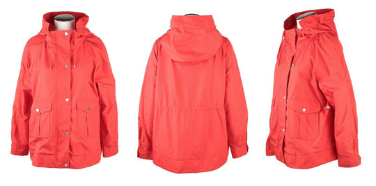 Women'S MAX MARA Weekend Red Nylon Single Layer Windbreaker Jacket Size S-M