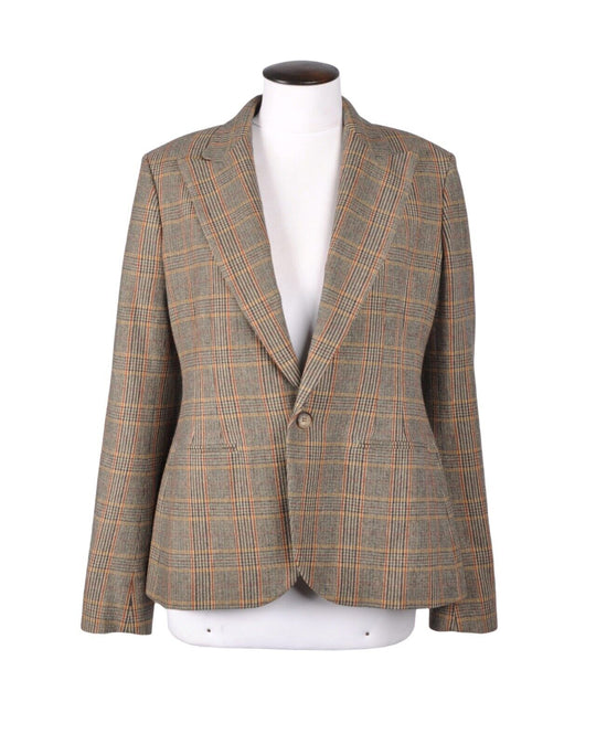 POLO by RALPH LAUREN Tweed Jacket Brown Women's Sport Coat Size 12 US