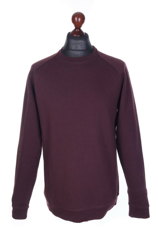 Men's NORSE PROJECTS Marsala Cotton Blend Raglan LS Crew Neck Sweater Size L