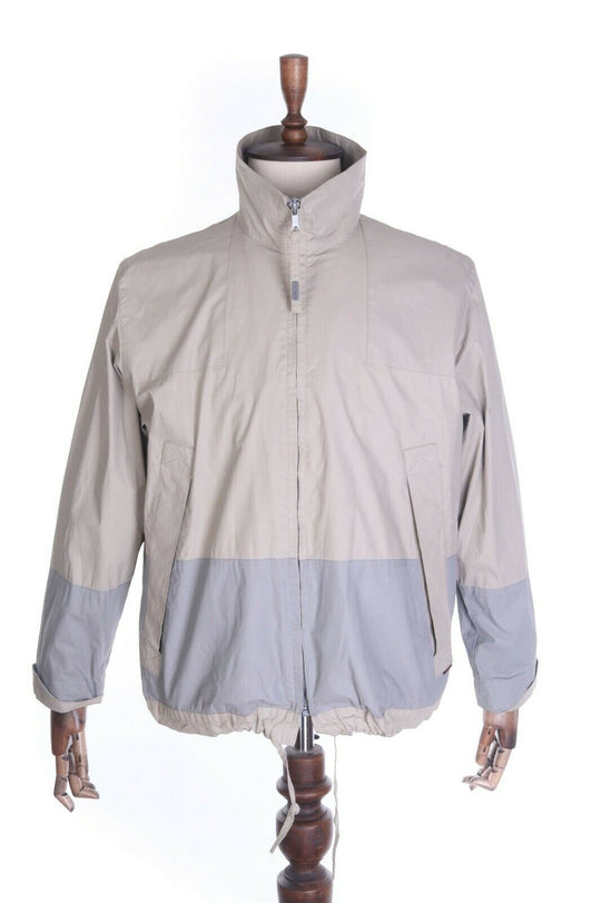 TED BAKER LONDON Beige Coated Cotton Blend Lightweight Windbreaker Jacket Size 3