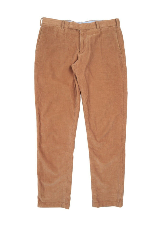 Men's POLO RALPH LAUREN Beige Corduroy Cotton Chino Pants Trousers Size 32