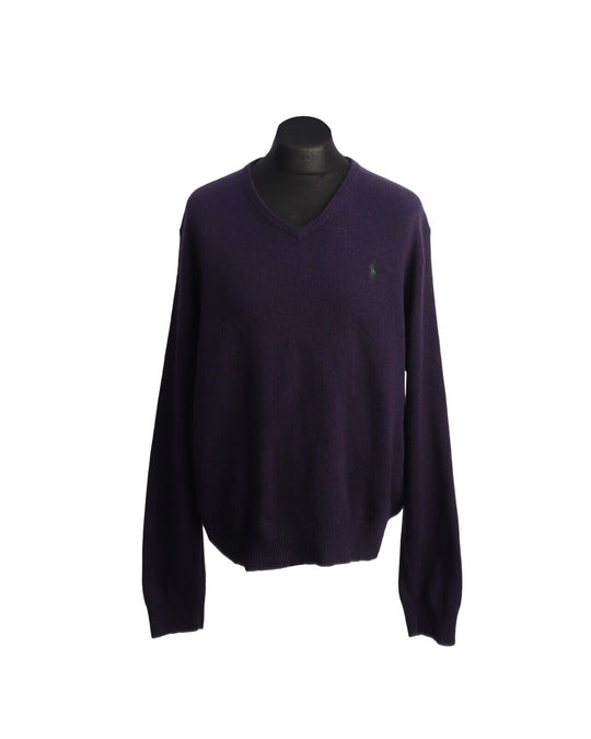 RALPH LAUREN Pullover Navy Blue Cotton Crew Neck Men's Jumper Size XXL