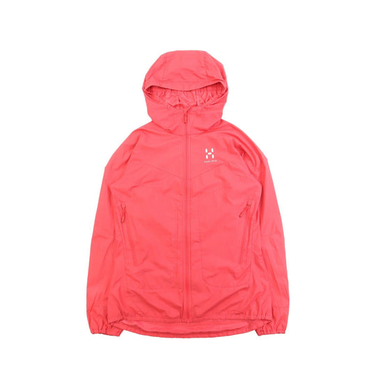 Women's HAGLOFS Pink Hooded Lightweight Windbreaker Jacket Size s