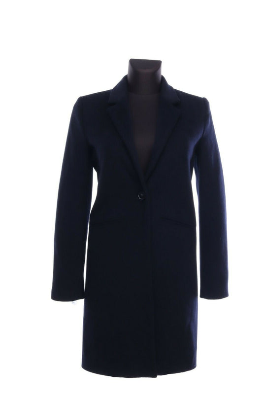 Women's GANT Navy Wool Cashmere Coat Jacket Size XS