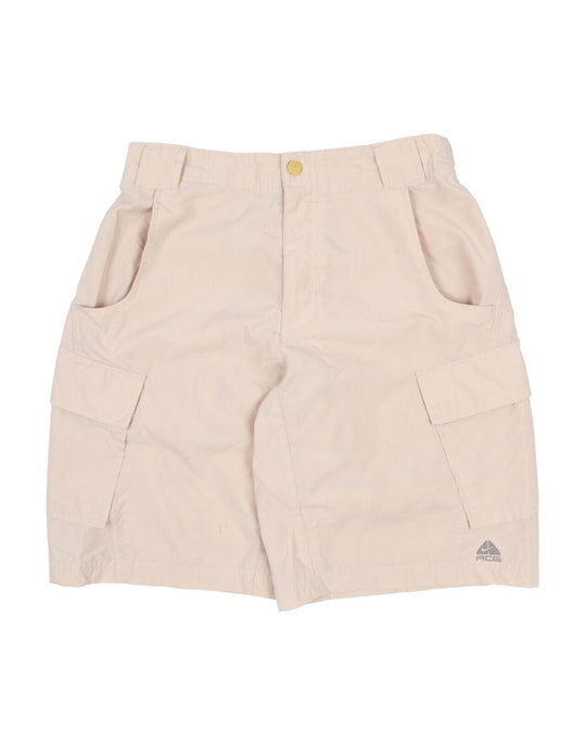 Men's Vintage NIKE ACG Beige Logo Cargo Shorts Size S