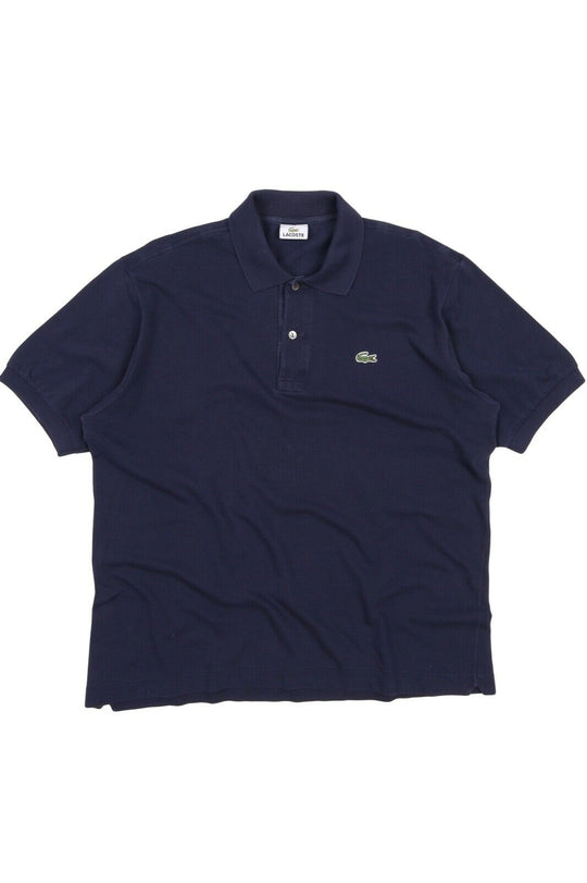 Men's LACOSTE Navy Blue Pique Cotton Short Sleeve Polo Shirt Size 5