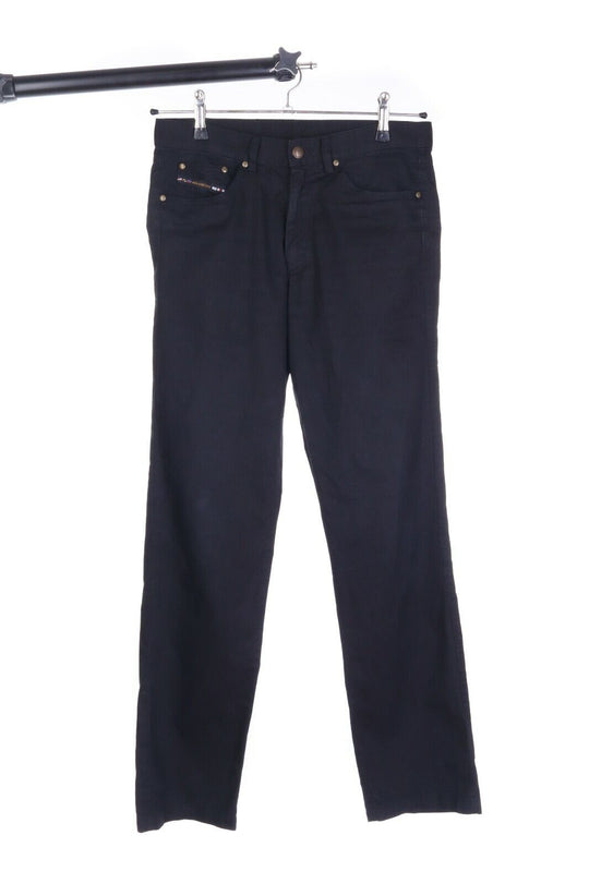 Men's PAUL & SHARK Black 100% Cotton 5 Pocket Chino Pants Size 32