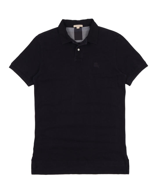BURBEERRY  Polo Shirt Pique Cotton Navy Blue Men's  Size M
