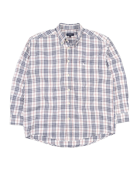 Vintage BURBERRY Shirt Nova Check Cotton Men's Size 3 / M