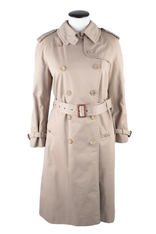 Women's BARACUTA Beige Belted Classic Trench Coat Size s / M