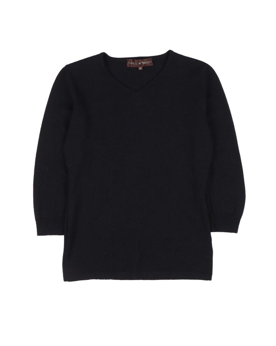 ISABEL MARANT V-Neck Sweater Black Wool Women's Knit Jumper Size 2 / M