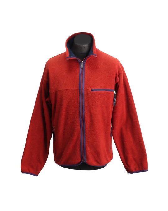 Vintage PATAGONIA Fleece Full Zip Cardigan USA Red Men's Size M