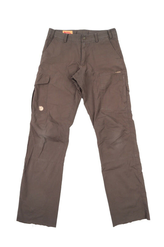 Men's FJALLRAVEN Brown Cotton Multipocket Outdoor Pants Size 46