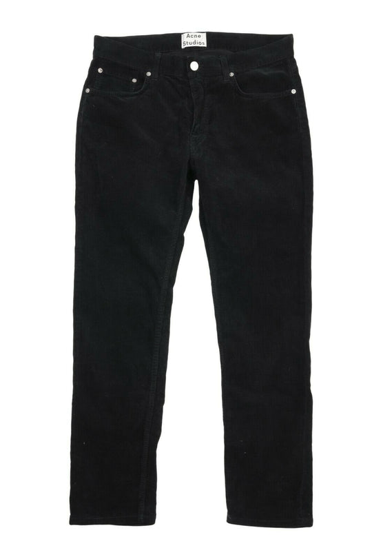 Men's ACNE STUDIOS Ace Cor Black Pants Size 33 / 32