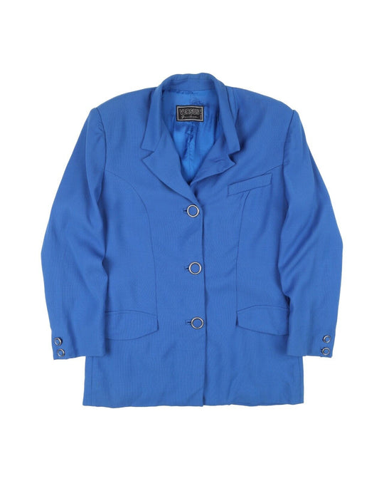 Vintage GIANNI VERSACE Versus Blazer Blue Womens Jacket Size 48