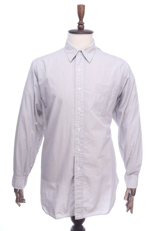 GITMAN BROS USA Grey Cotton Shirt Size 16,5 / 35