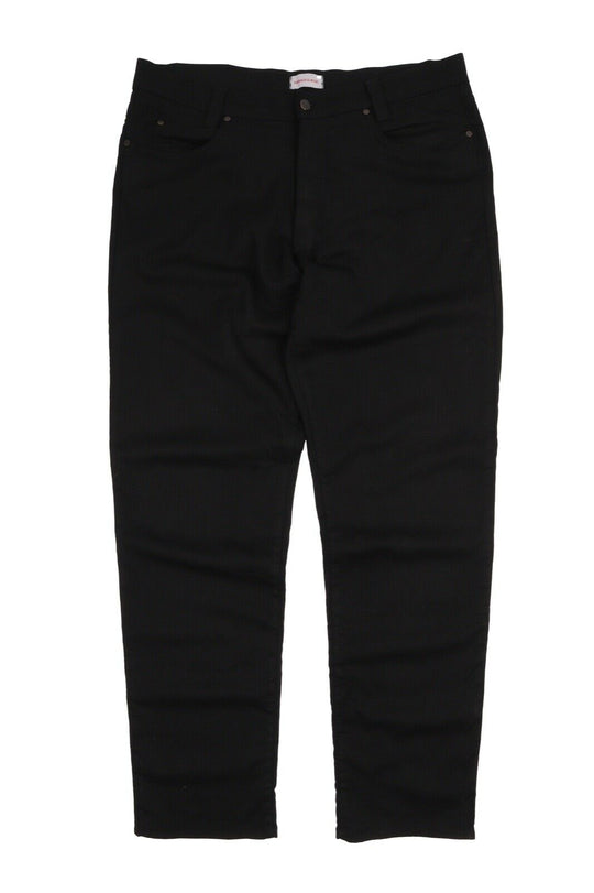Men's VERSACE Classic Black Wool Straight Jeans Pants Size 38 / 54