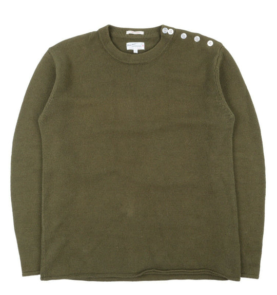 Men's GANT Rugger Olive The Skipper Knitted Crew Neck Jumper Size L